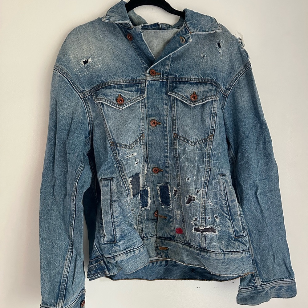 Distressed Denim Jacket